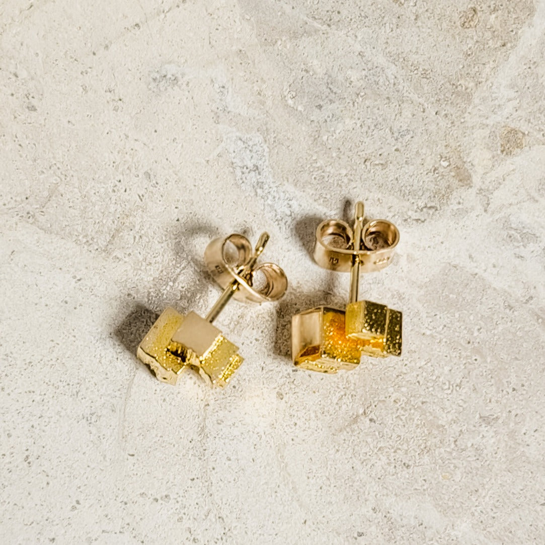 Stylische 14 Karat Gold Ohrstecker von Lapponia – Zeitlos Schön