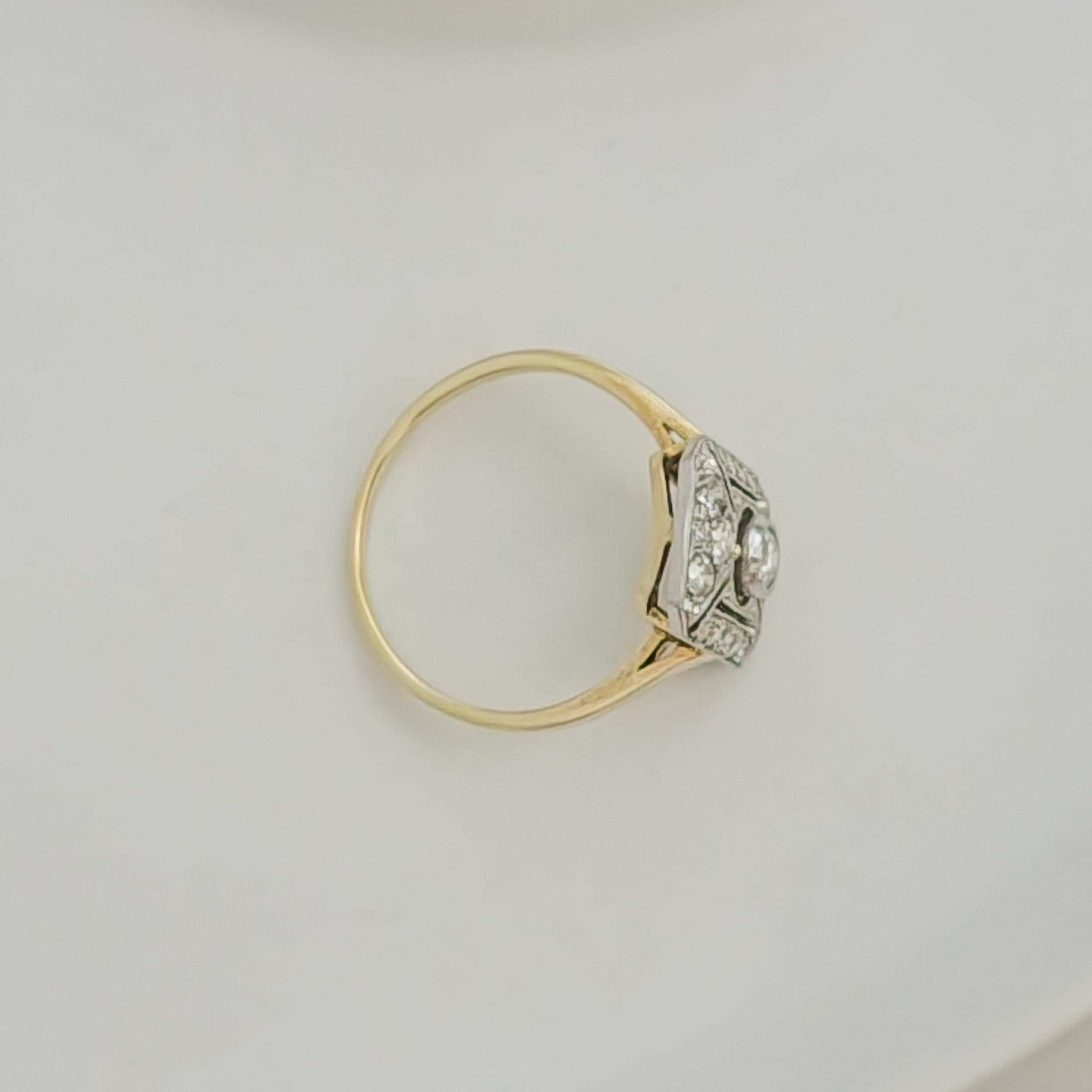 Art Deko Ring aus 14 K Gold