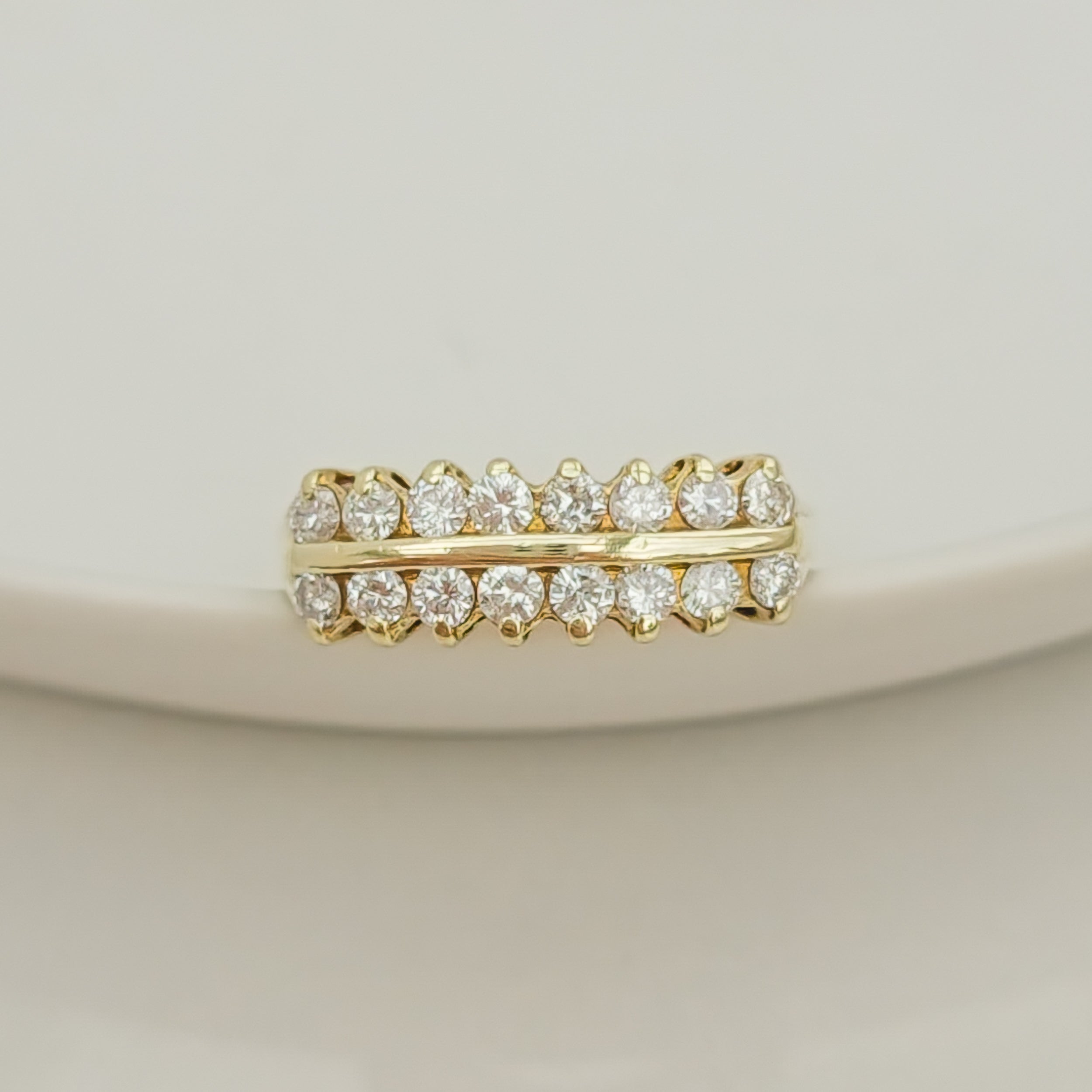 Brillantring aus 14 K Gelbgold