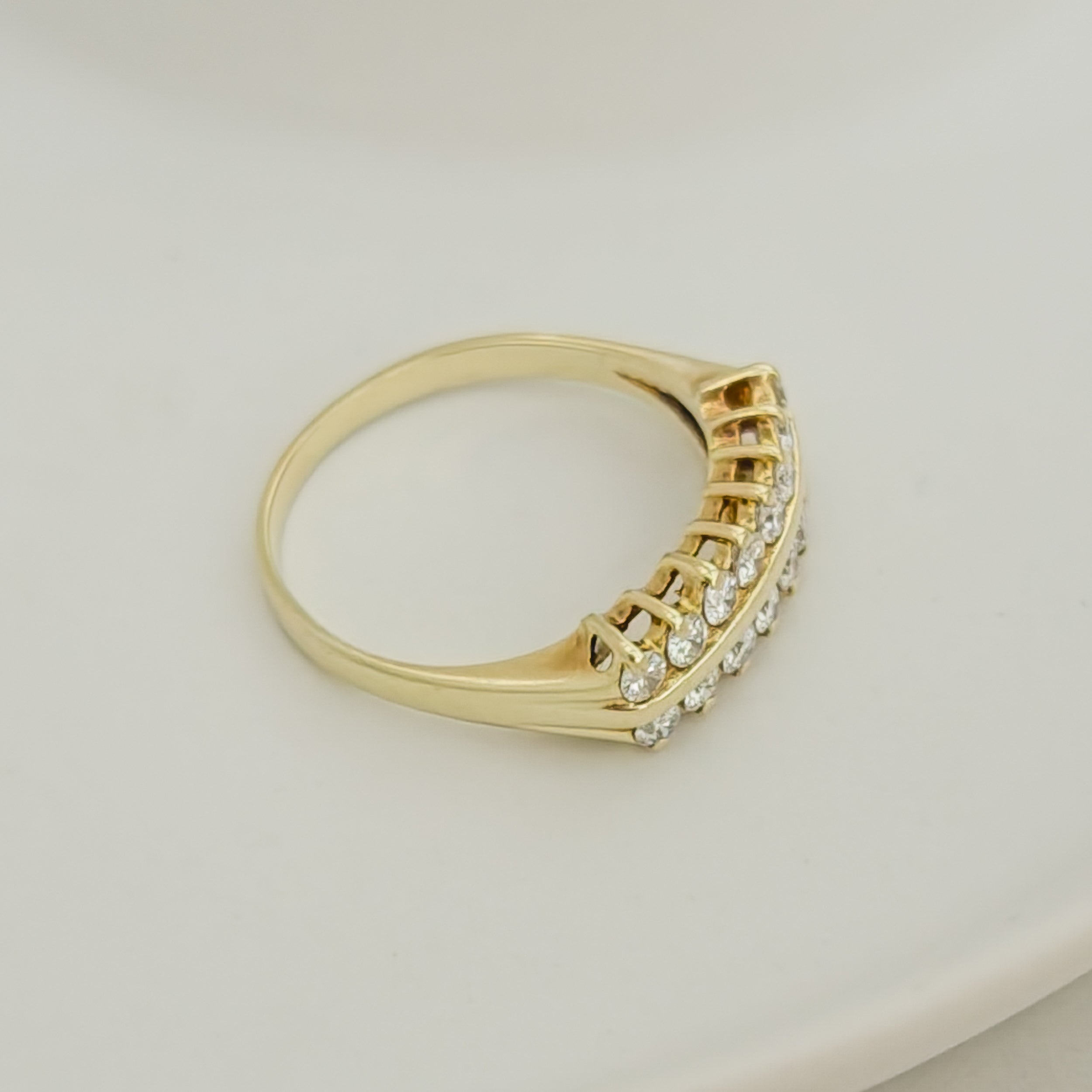 Brillantring aus 14 K Gelbgold