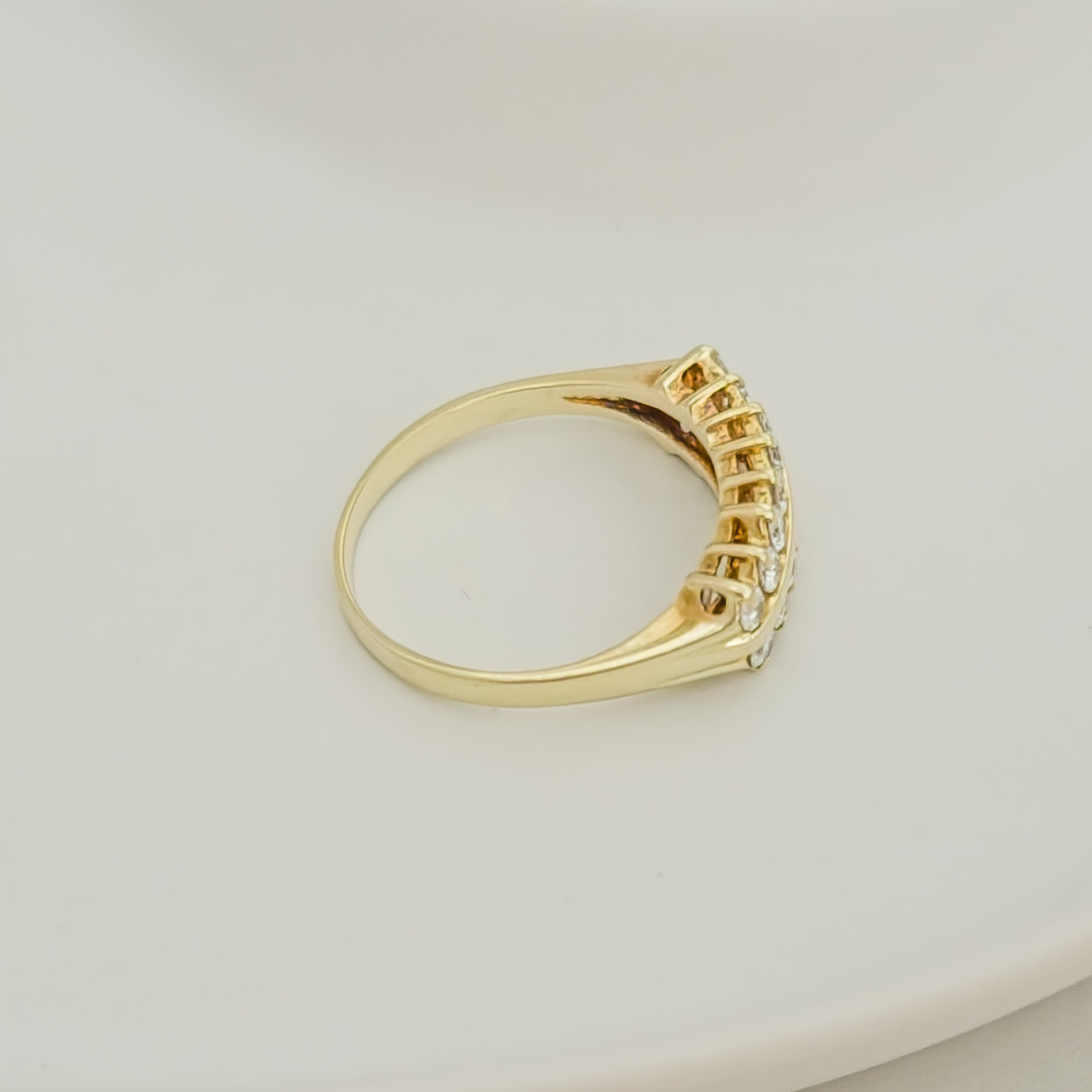 Brillantring aus 14 K Gelbgold