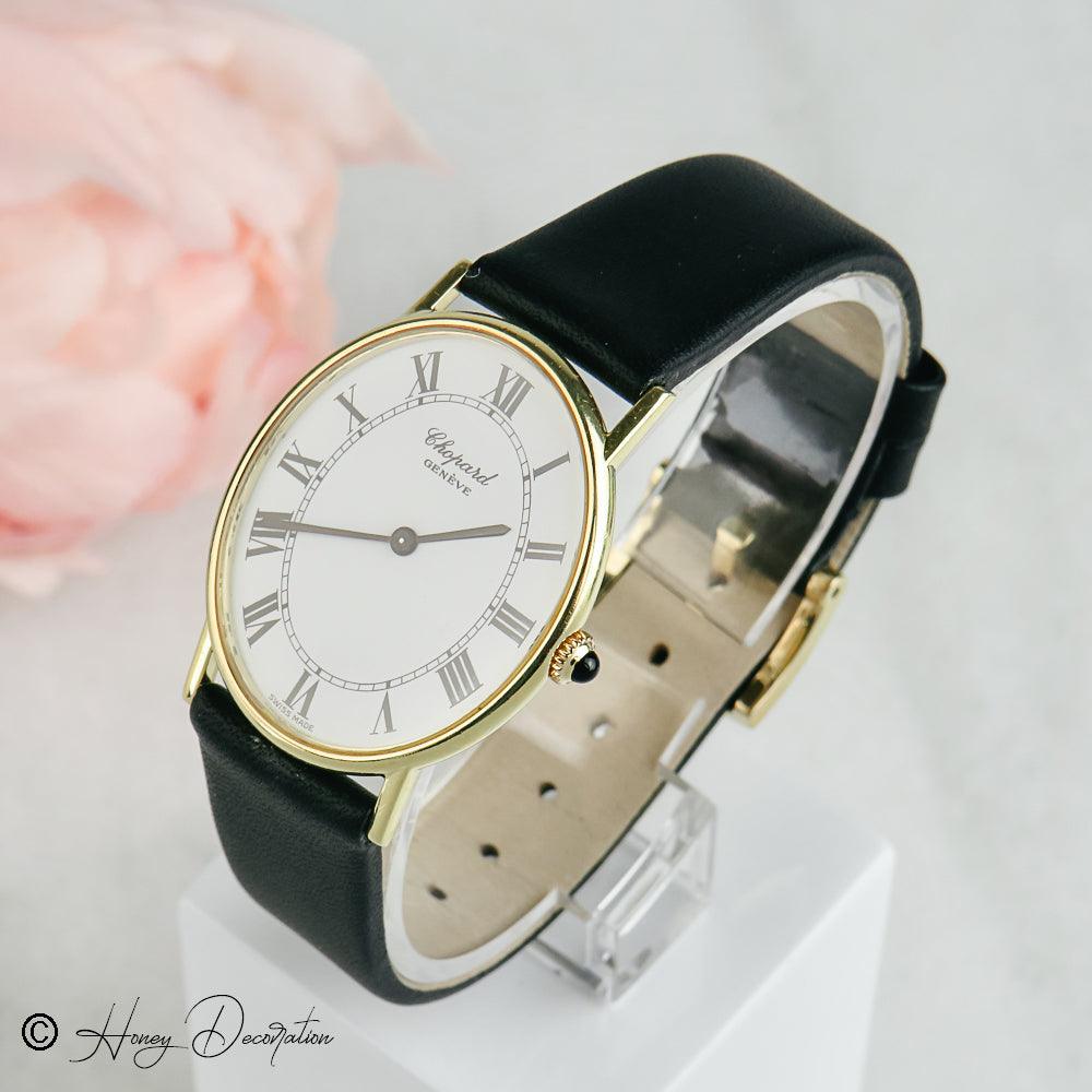 Damen Armbanduhr Chopard Geneve 18K Gold Gehäuse - Honey Decoration