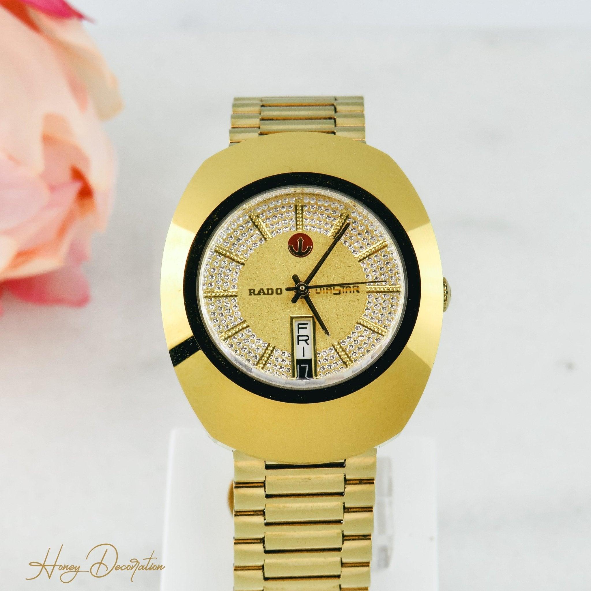 Rado Diastar Vintage Armbanduhr Gold - Honey Decoration