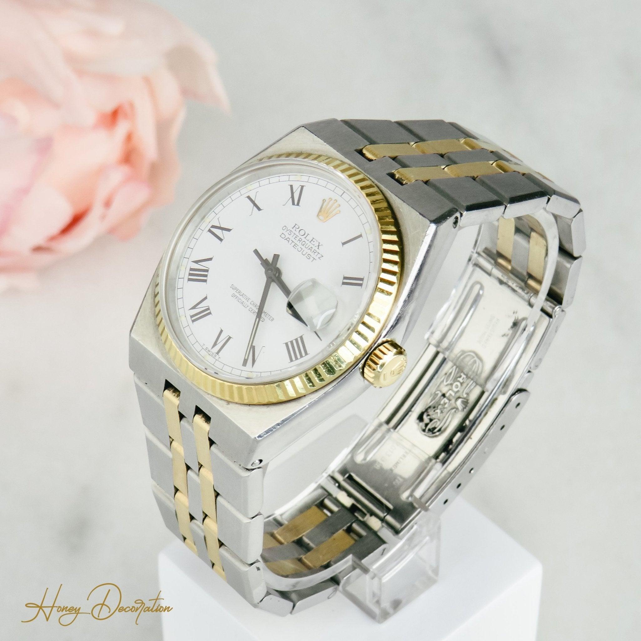 Rolex Date Just Quarz Stahl / Gold - Honey Decoration