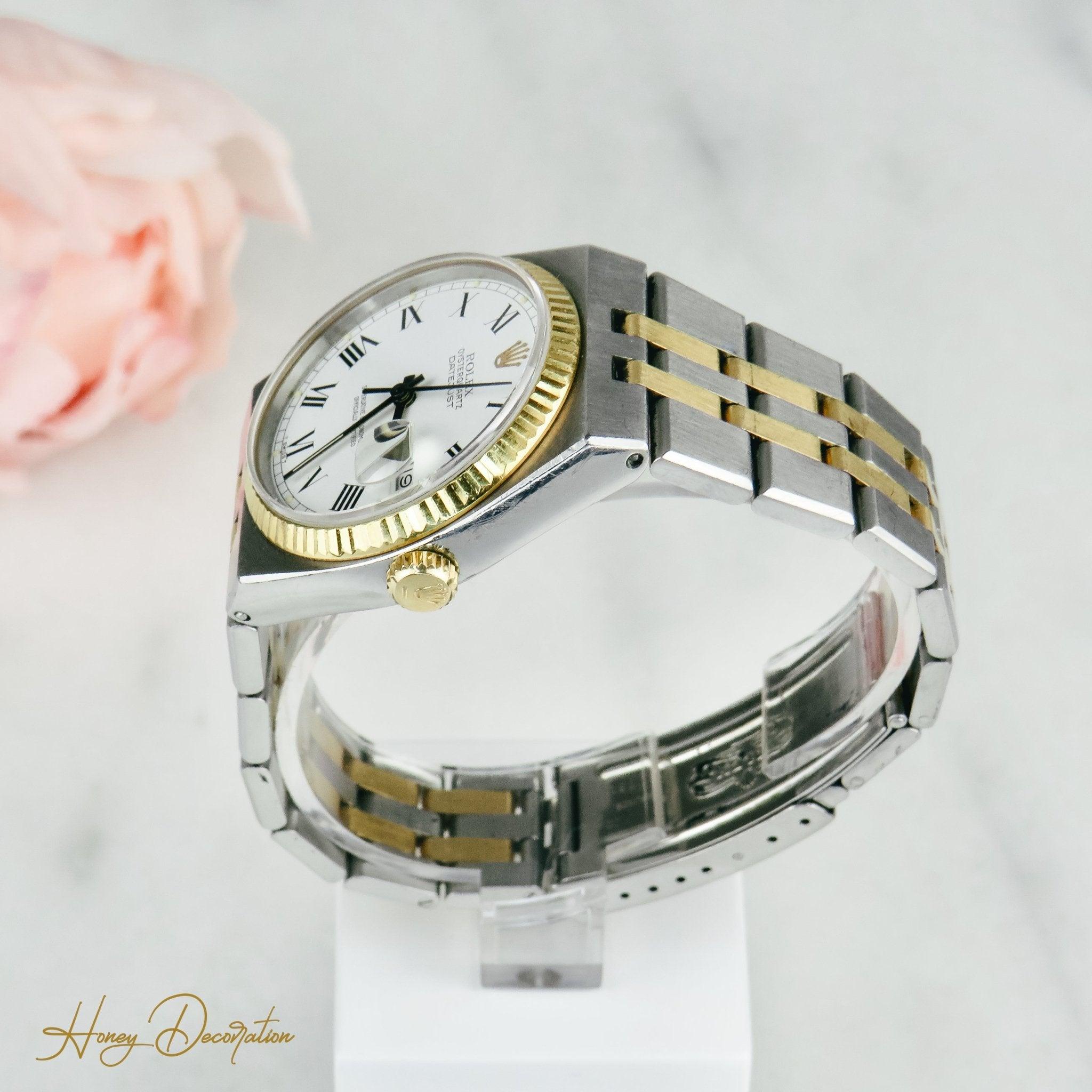 Rolex Date Just Quarz Stahl / Gold - Honey Decoration