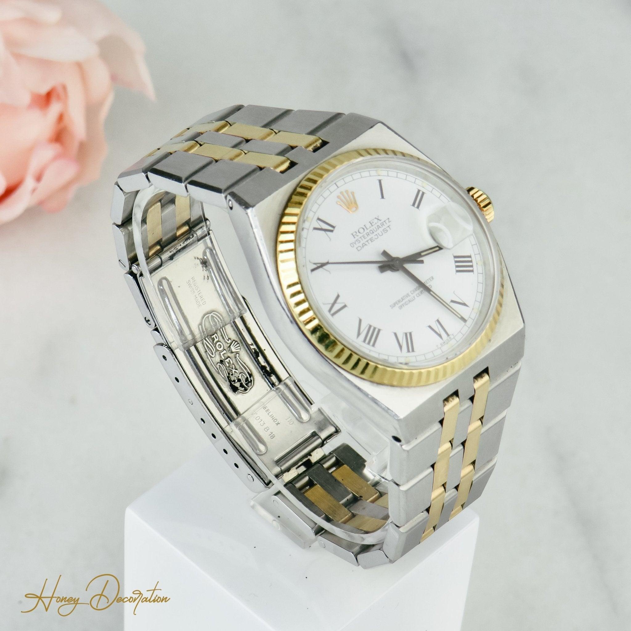 Rolex Date Just Quarz Stahl / Gold - Honey Decoration