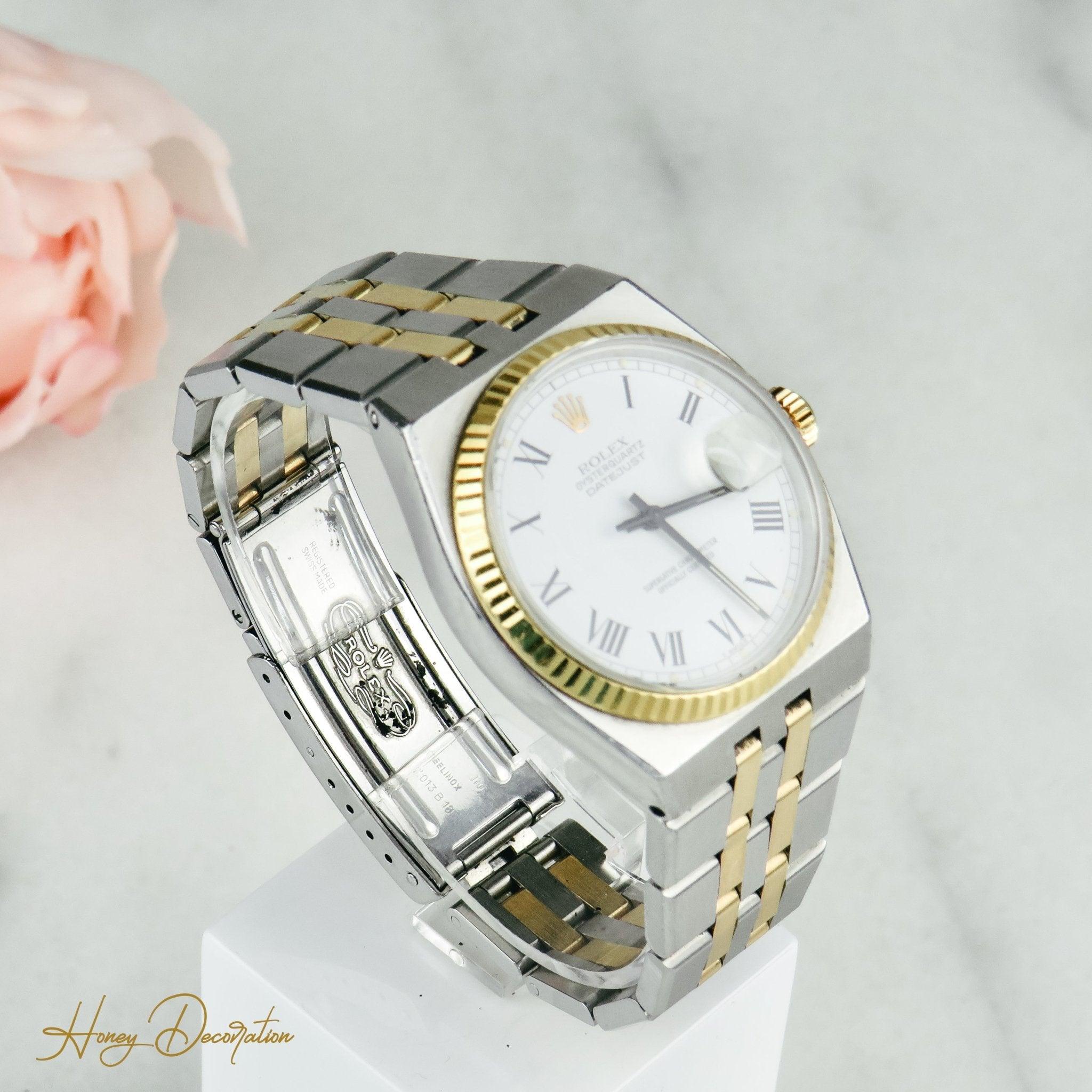 Rolex Date Just Quarz Stahl / Gold - Honey Decoration